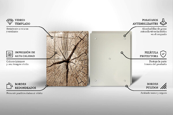 Főzőlap védő üveglap Egy fa keresztmetszete