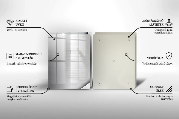 Főzőlap védő üveglap Fém formák