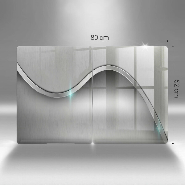Főzőlap védő üveglap Fém absztrakció