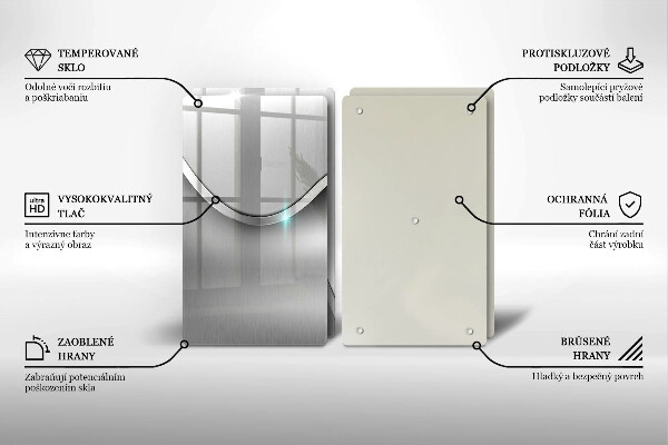 Főzőlap védő üveglap Fém absztrakció