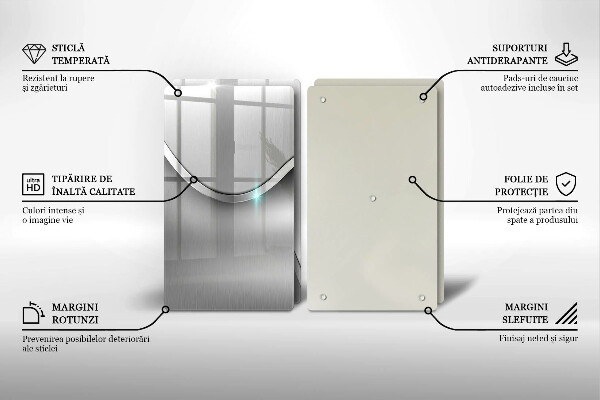 Főzőlap védő üveglap Fém absztrakció