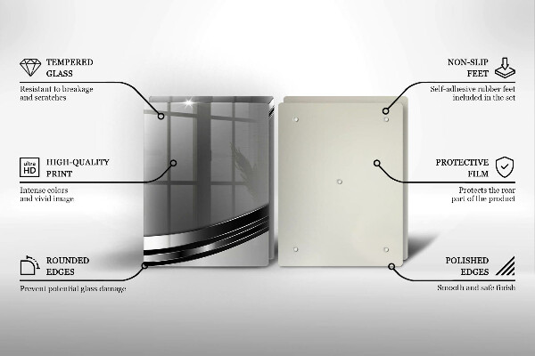 Főzőlap védő üveglap Fém absztrakció