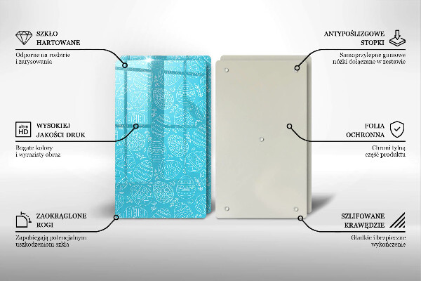 Főzőlap védő üveglap Húsvéti téma