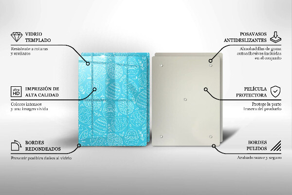 Főzőlap védő üveglap Húsvéti téma