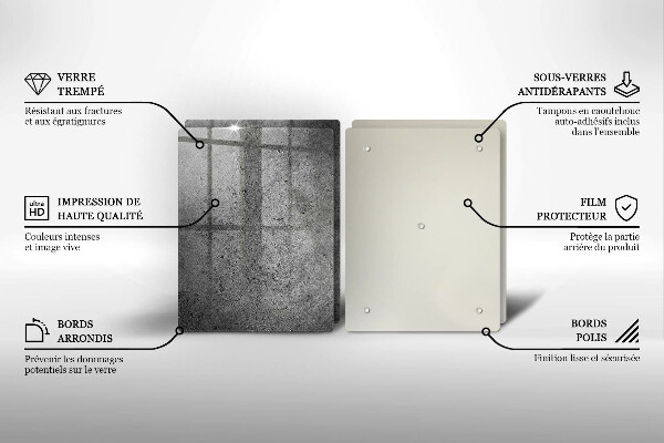 Főzőlap védő üveglap Beton kő textúra