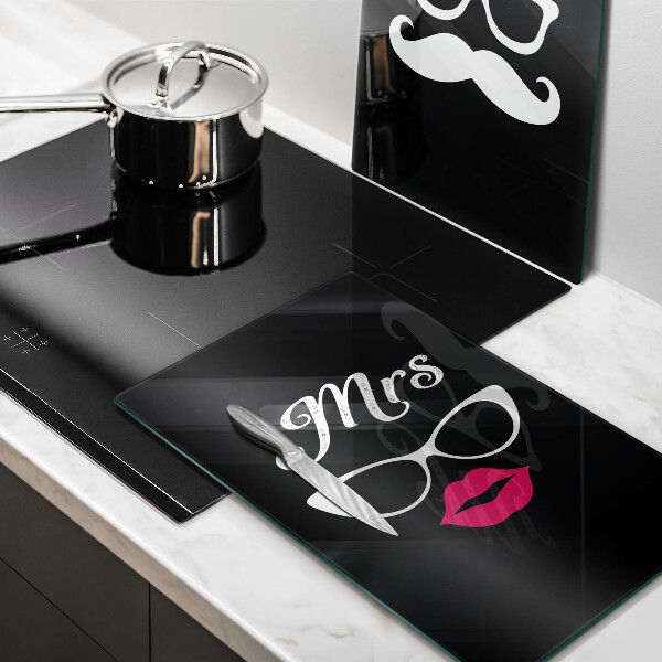 Főzőlap védő üveglap Mrs Mr