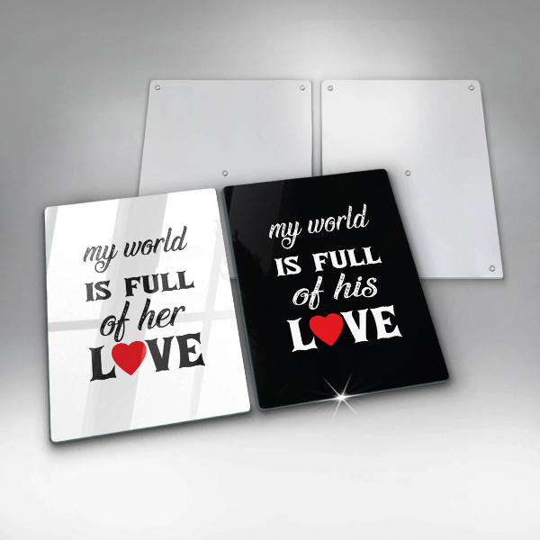 Főzőlap védő üveglap Felirat mondat