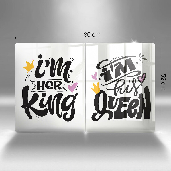 Főzőlap védő üveglap Felirat mondat