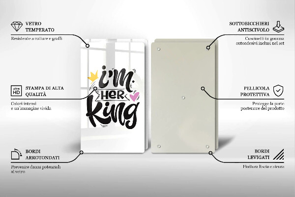 Főzőlap védő üveglap Felirat mondat