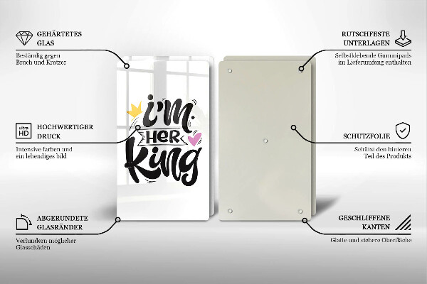 Főzőlap védő üveglap Felirat mondat