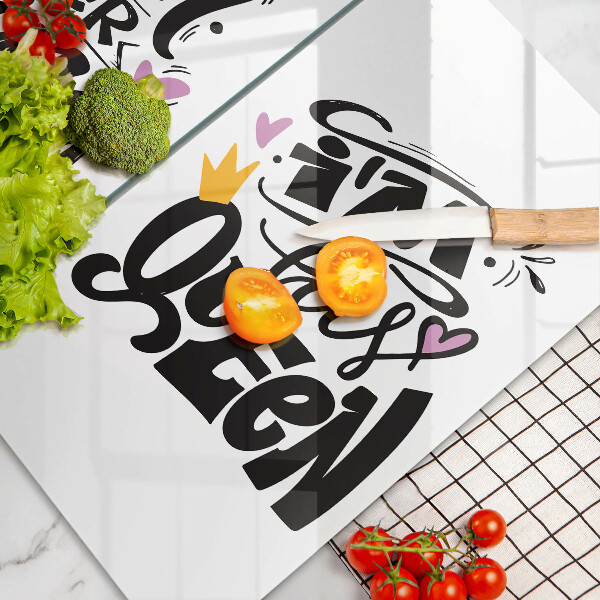 Főzőlap védő üveglap Felirat mondat