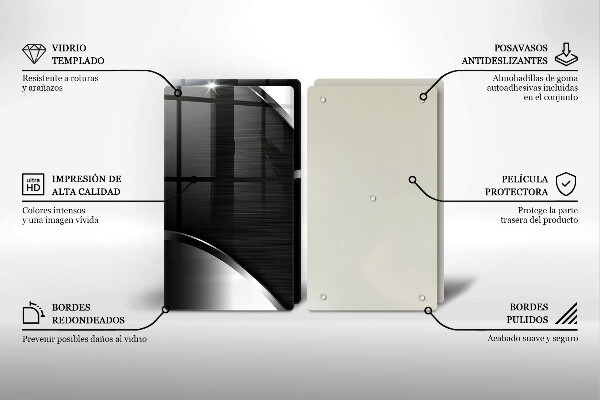 Főzőlap védő üveglap Fém absztrakció