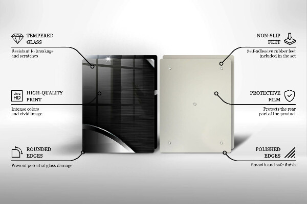 Főzőlap védő üveglap Fém absztrakció