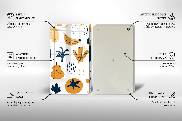 Főzőlap védő üveglap Élelmiszer illusztráció