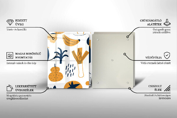 Főzőlap védő üveglap Élelmiszer illusztráció