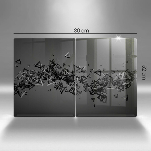 Főzőlap védő üveglap Absztrakt 3D-s formák