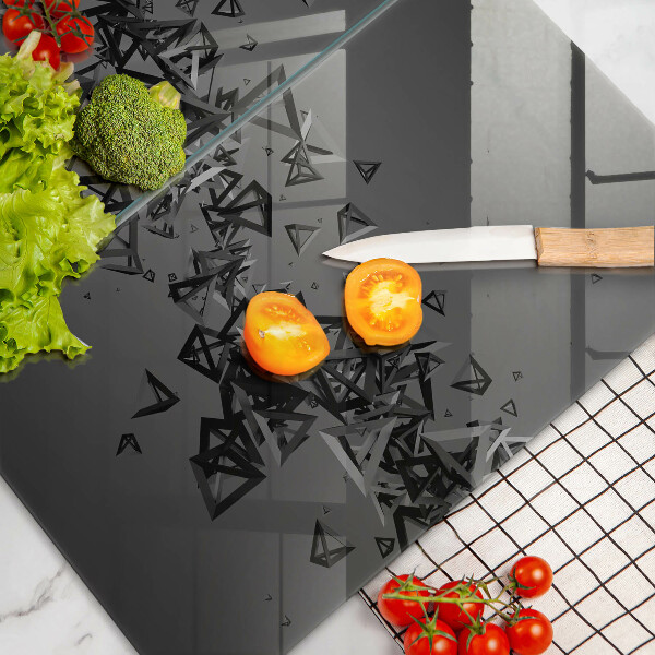 Főzőlap védő üveglap Absztrakt 3D-s formák