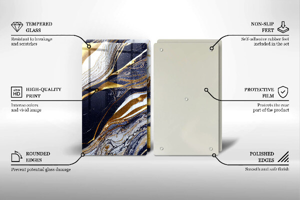 Főzőlap védő üveglap Színes absztrakció