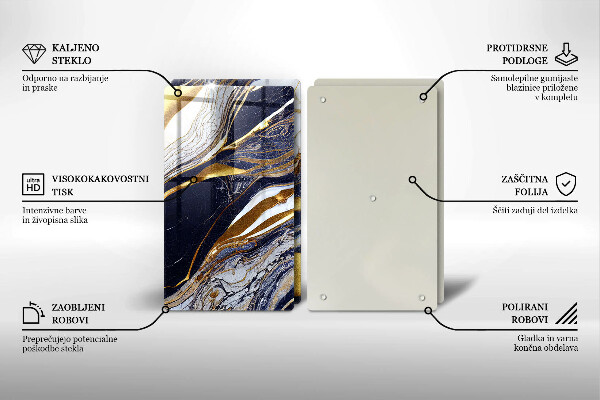 Főzőlap védő üveglap Színes absztrakció