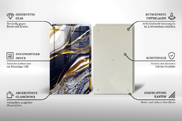 Főzőlap védő üveglap Színes absztrakció