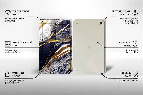 Főzőlap védő üveglap Színes absztrakció