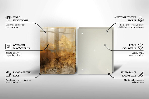 Főzőlap védő üveglap Gazdag textúra