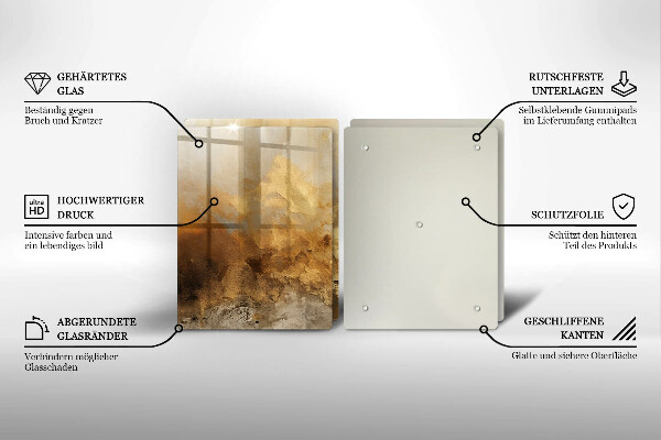 Főzőlap védő üveglap Gazdag textúra