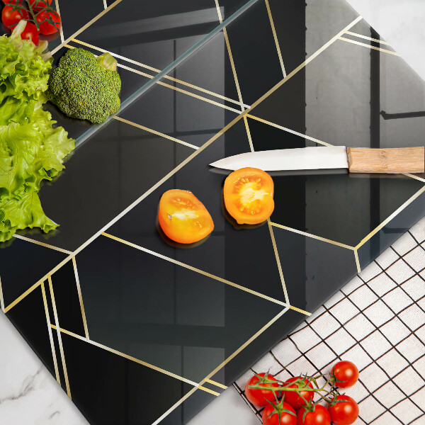 Főzőlap védő üveglap Absztrakt háromszögek