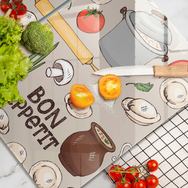 Főzőlap védő üveglap Konyha illusztráció