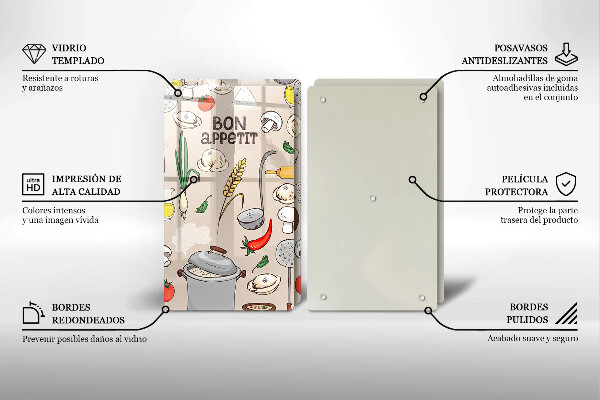 Főzőlap védő üveglap Konyha illusztráció