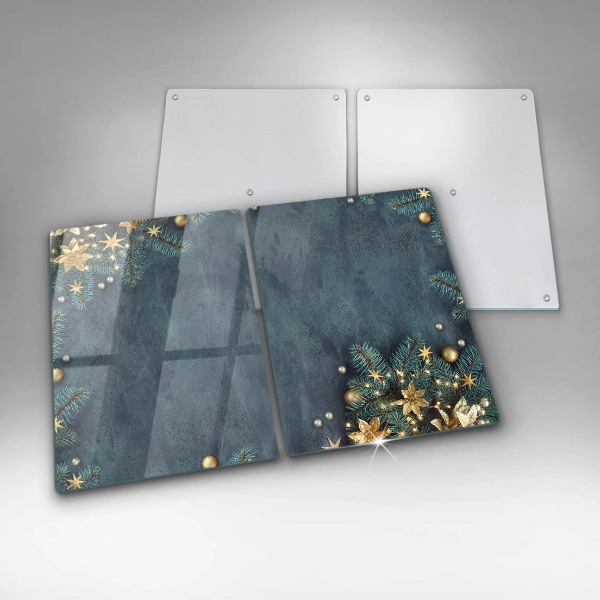 Főzőlap védő üveglap karácsonyi díszek