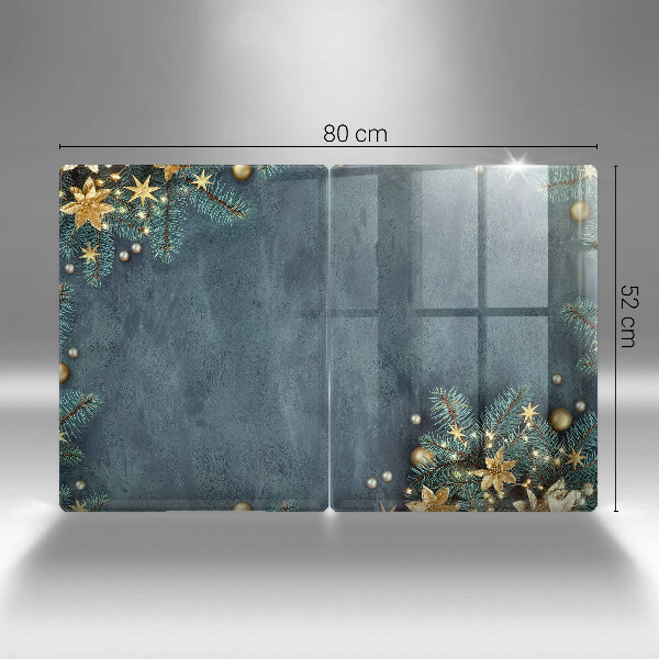 Főzőlap védő üveglap karácsonyi díszek