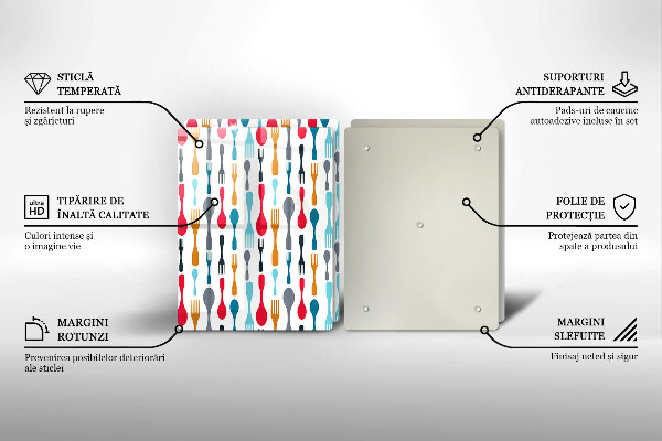 Főzőlap védő üveglap Kanál illusztráció