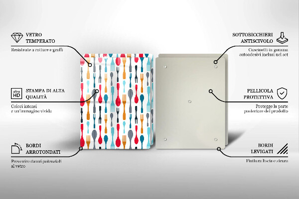 Főzőlap védő üveglap Kanál illusztráció