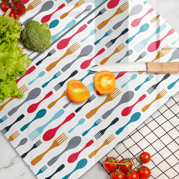 Főzőlap védő üveglap Kanál illusztráció