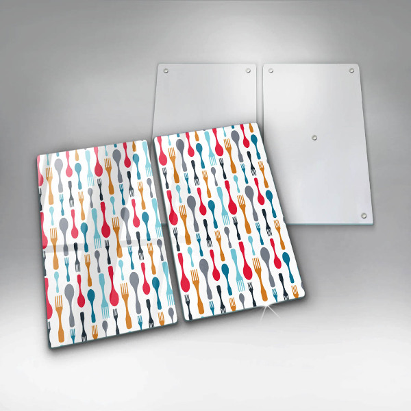 Főzőlap védő üveglap Kanál illusztráció