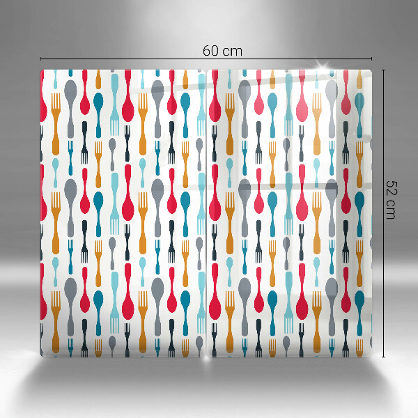 Főzőlap védő üveglap Kanál illusztráció