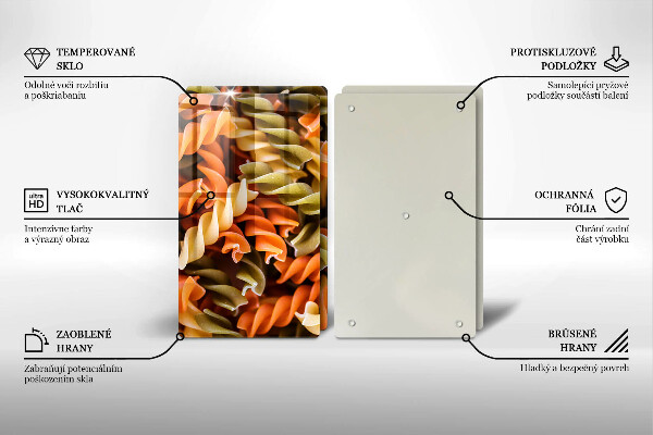 Főzőlap védő üveglap Fusilli tészta