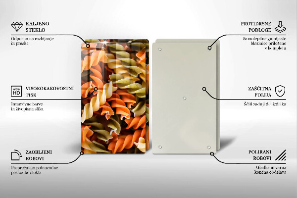 Főzőlap védő üveglap Fusilli tészta