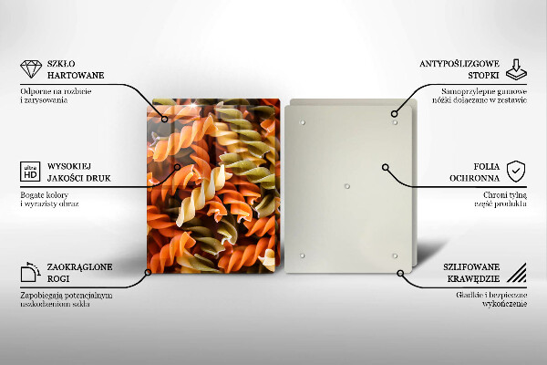 Főzőlap védő üveglap Fusilli tészta