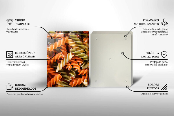 Főzőlap védő üveglap Fusilli tészta