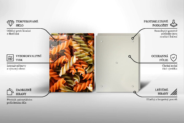 Főzőlap védő üveglap Fusilli tészta