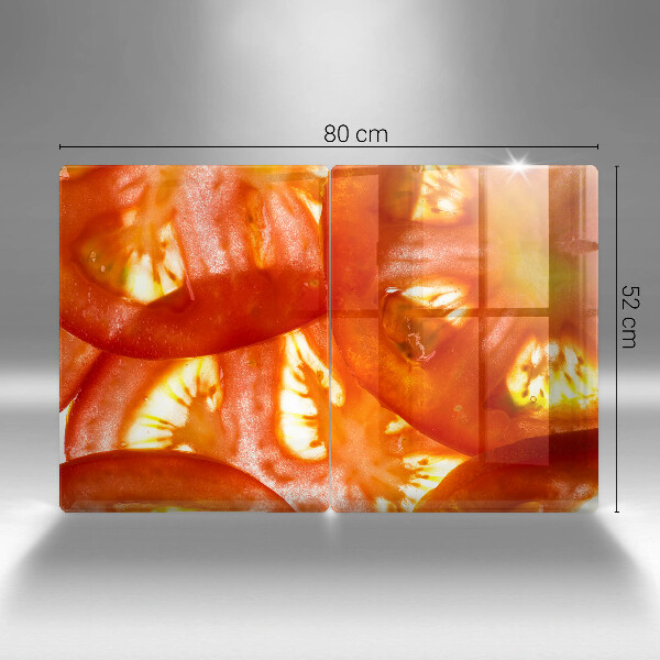 Főzőlap védő üveglap Egy szelet piros paradicsom
