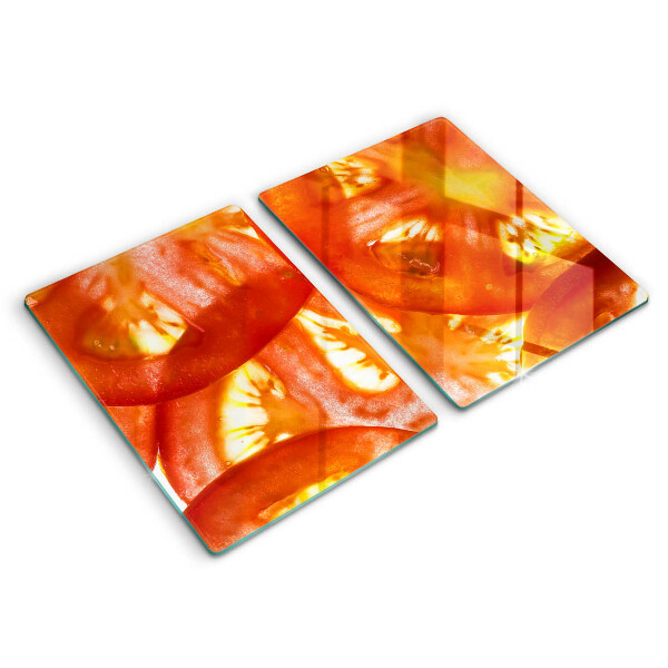 Főzőlap védő üveglap Egy szelet piros paradicsom