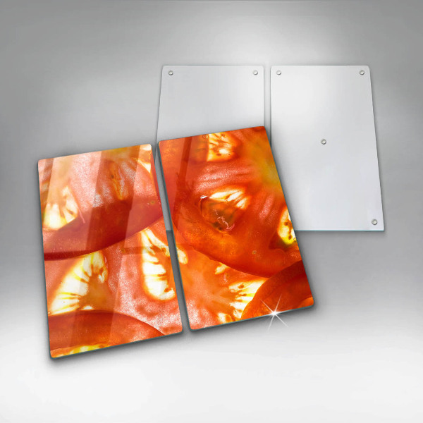 Főzőlap védő üveglap Egy szelet piros paradicsom