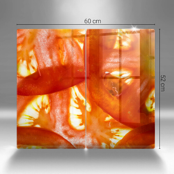 Főzőlap védő üveglap Egy szelet piros paradicsom