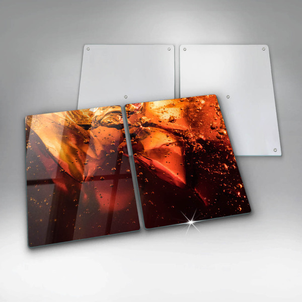 Főzőlap védő üveglap Cola ital jéggel