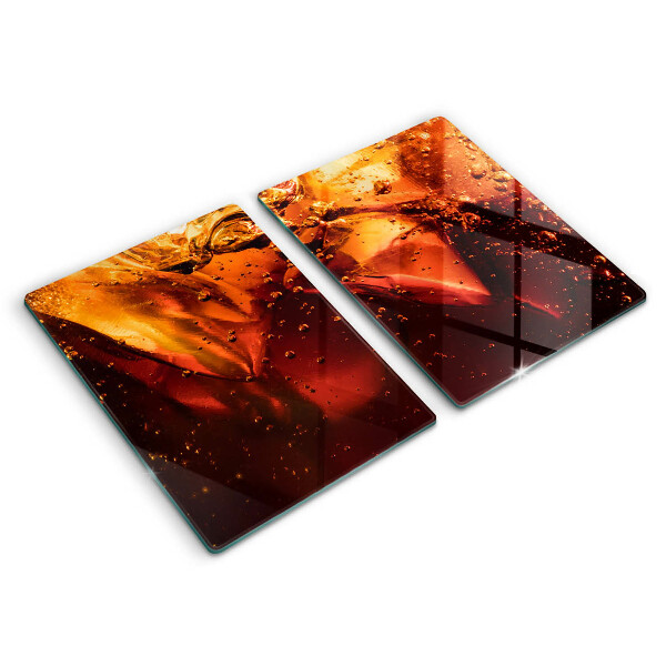 Főzőlap védő üveglap Cola ital jéggel