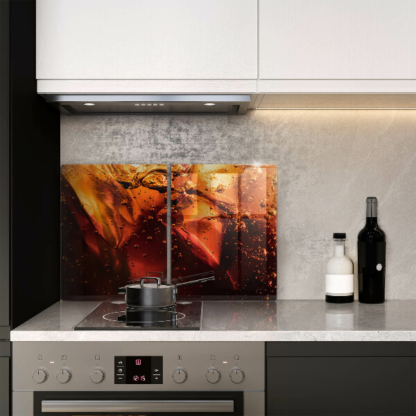 Főzőlap védő üveglap Cola ital jéggel