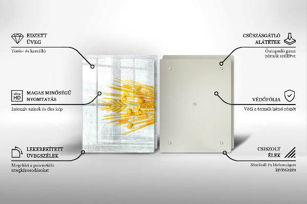 Főzőlap védő üveglap Tészta